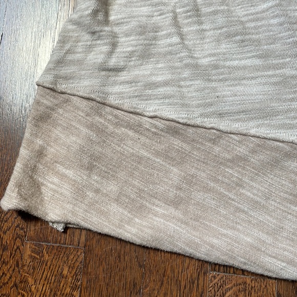 Free People Beach cotton cowl neck oversize sweatshirt in oatmeal, size S - Picture 5 of 6